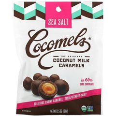 Органічний продукт, Кокосове молоко і карамель, Шматочки, Морська сіль, Cocomels, 3,5 унц (100 г)