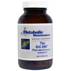 Мультивітаміни без заліза, Metabolic Maintenance, 100 капсул