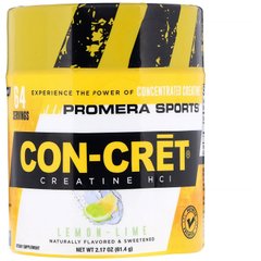 Promera Sports, Креатин Con-Cret HCl, лимон-лайм, 2,17 унции (61,4 г) купить в Киеве и Украине