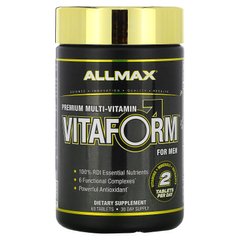 30-дневный мультивитаминный комплекс для мужчин, Premium Vitaform, Performance MultiVitamin, ALLMAX Nutrition, 60 таблеток купить в Киеве и Украине