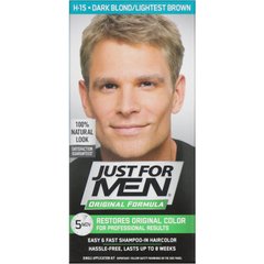 Чоловіча фарба для волосся Original Formula, відтінок блонд / найсвітліший коричневий H-15, Just for Men, одноразовий комплект