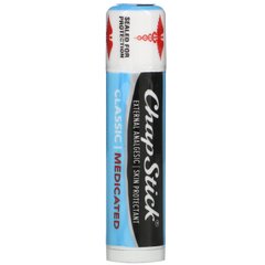 Захисний бальзам для губ класичний лікувальний Chapstick (Lip Care Skin Protectant Classic Medicated) 4 г
