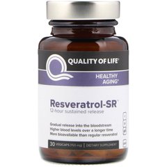 Ресвератрол-SR Quality of Life Labs (Resveratrol-SR) 150 мг 30 капсул купить в Киеве и Украине
