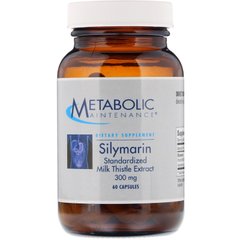 Силімарин стандартизований екстракт будяка Metabolic Maintenance (Silymarin Standardized Milk Thistle Extract) 300 мг 60 капсул