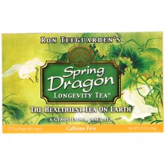 Чай для довголіття Spring Dragon, без кофеїну, Dragon Herbs, 20 пакетиків, 1,8 унції (50 г)