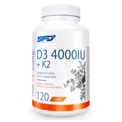 Вітамін Д3 + К2 SFD Nutrition (Vitamin D3 4000UI+K2) 4000 МО 120 таблеток