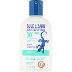 Сонцезахисний крем на мінеральній основі, SPF, Blue Lizard Australian Sunscreen, 30+, 5 рідких унцій (148 мл)