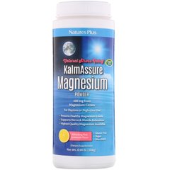 Kalmassure, Порошок Цитрата Магнію, Рожевий Лимонад, Nature's Plus, 400 мг, 0,90 фунта (408 г)