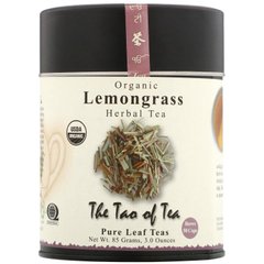 Органічний трав'яний чай, лимонник, Organic Herbal Tea, Lemongrass, The Tao of Tea, 85 г
