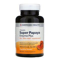 Супер ферменты папайи плюс American Health (Super Papaya Enzyme Plus) 180 таблеток купить в Киеве и Украине