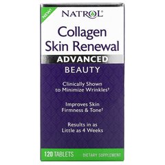 Колаген для відновлення шкіри, Collagen Skin Renewal Advanced Beauty, Natrol, 120 таблеток
