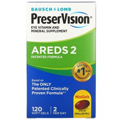 Харчова добавка для очей та зору Bausch & Lomb (AREDS 2 Formula) 120 капсул
