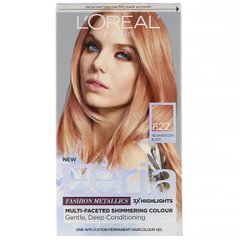 Гель-фарба Feria для багатогранного мерехтливого кольору волосся, відтінок 100 середній переливається блонд, L'Oreal, на 1 застосування