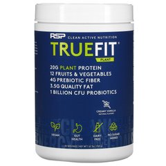 RSP Nutrition, Растительный протеиновый коктейль TrueFit, заменитель еды, сливочная ваниль, 1,67 фунта (760 г) купить в Киеве и Украине