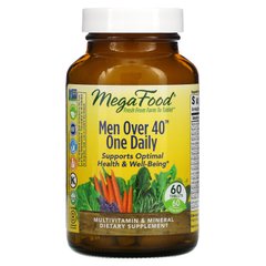 Мультивітаміни для чоловіків 40+ MegaFood (Men Over 40 One Daily) 60 таблеток