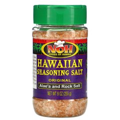 Гавайська сіль для приправ, оригінал, Hawaiian Seasoning Salt, Original, NOH Foods of Hawaii, 255 г