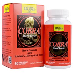Cobra, Сексуальная энергия, Natural Balance, 60 вегетарианских капсул купить в Киеве и Украине