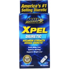 Xpel, травяной диуретик максимальной эффективности, Maximum Human Performance, LLC, 80 капсул купить в Киеве и Украине