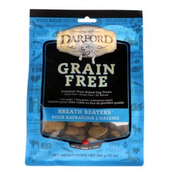 Без зернових, Чудові запечені в печі ласощі для собак, Breath Beaters, Darford, 12 унц (340 г)