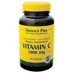 Вітамін C Nature's Plus (Vitamin C) 1000 мг 90 вегетаріанських капсул