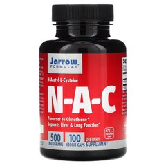 Харчова добавка NAC, N-Ацетил-L-Цистеин, Jarrow Formulas, 500 мг, 100 капсул