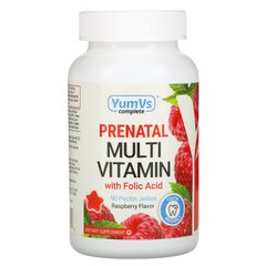 Вітаміни для вагітних з фолієвою кислотою, ягідний смак, Yum-V's, 90 желейних таблеток