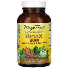 Вітамін D3 MegaFood (Vitamin D3) 2000 МО 90 таблеток