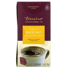 Трав'яна кава без кофеїну смак фундука Teeccino (Herbal Coffee) 25 пакетів 150 г