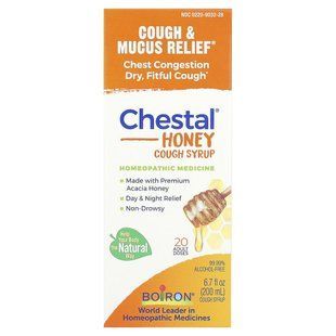 Мед Chestal, Кашель & Застой в груди, Chestal Honey, Cough & Chest Congestion, Boiron, 6,7 жидких унций (20 доз для взрослых) купить в Киеве и Украине