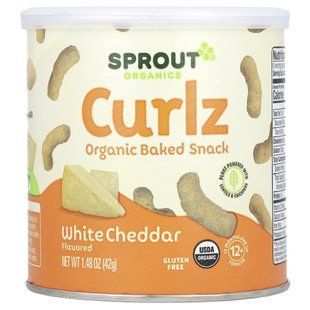 Curlz, білий чедер, Sprout Organic, 1,48 унц (42 г)