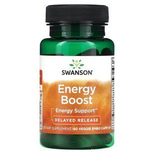 Swanson, Energy Boost, 60 рослинних капсул EMBO