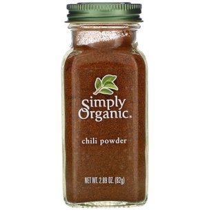 Порошок чили, Simply Organic, 2.89 унций (82 г) купить в Киеве и Украине