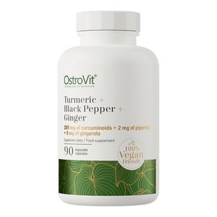 OstroVit-Turmeric + Black Pepper + Ginger OstroVit 90 капсул купить в Киеве и Украине