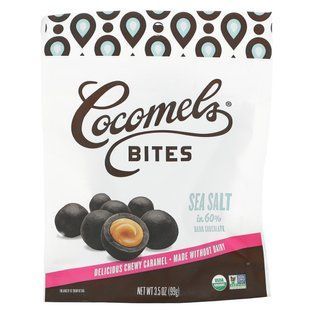 Organic product, Coconut milk and caramel, Pieces, Sea salt, Cocomels, 3.5 oz (100 g)