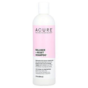 ACURE, Balance + Reset Shampoo, All Hair Types, Watermelon Fruit Extract & Blood Orange, 12 fl oz (354 ml) купить в Киеве и Украине