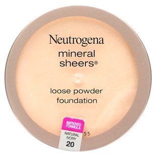 Neutrogena, Mineral Sheers, Loose Powder Foundation, Natural Ivory 20, 0.19 oz (5.5 g)