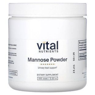 Vital Nutrients, Mannose Powder, 3.53 oz (100 g) купить в Киеве и Украине