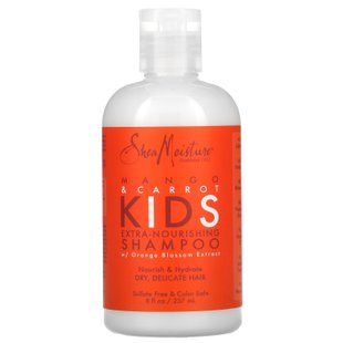 Детский экстра-питательный шампунь с манго и морковью SheaMoisture (Kids Extra-Nourishing Shampoo Mango & Carrot) 237 мл купить в Киеве и Украине