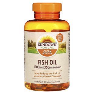 Риб'ячий жир Sundown Naturals (Fish Oil) 1200 мг 100 капсул