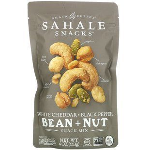 Sahale Snacks, Смесь для снеков, белый чеддер, фасоль черного перца + орех, 4 унции (113 г) купить в Киеве и Украине
