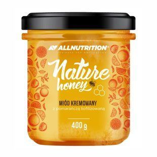 Крем-мед з додаванням сублімованих апельсинів Allnutrition (Nature Honey) 400 г