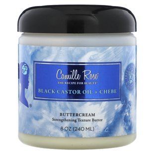 Camille Rose, Black Castor Oil + Chebe, масляний крем, 240 мл (8 унцій)