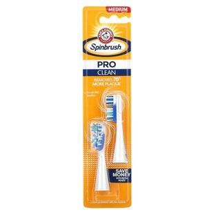 Spinbrush, Pro Clean, Replacement Brush Heads, Medium, 2 Brush Heads купить в Киеве и Украине
