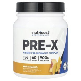 Nutricost, Performance, передтренувальний комплекс, персик і манго, 900 г (1,98 фунта)