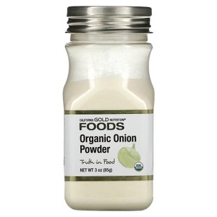 Органический луковый порошок California Gold Nutrition (Organic Onion Powder) 70 г купить в Киеве и Украине