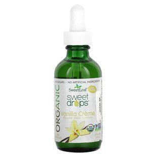 Wisdom Natural, SweetLeaf, Organic Sweet Drops, Vanilla Creme, 2 fl oz (60 ml)