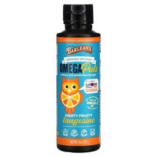 Omega-3 for children Barleans (Seriously Delicious Omega Pals) 625 mg 227 g with tangerine flavor