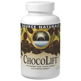 Экстракт шоколада Source Naturals ChocoLift 500 мг, 60 капсул купить в Киеве и Украине