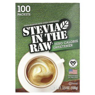 In the Raw, Stevia In The Raw&reg;, Zero Calorie Sweetener, 100 Packets, 3.5 oz (100 g)