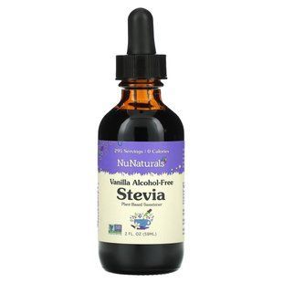 Ванильный безалкогольный NuStevia, NuNaturals, 2 fl oz (59 мл) купить в Киеве и Украине